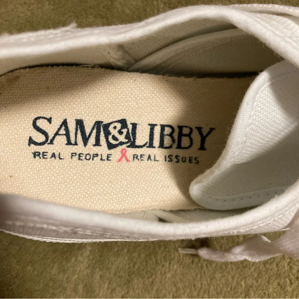 NIB Vintage Sam & Libby Jackie Canvas Shoes Sneakers Size 7.5 - Picture 6 of 13
